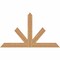 Ekena Millwork Saratoga Timber Gable Bracket, Western Red Cedar, 72"W x 42"H x 1 1/2"D x 5 1/2"F, 14/12 Pitch GBW072X42X0206SAR00SWR - alternate 1